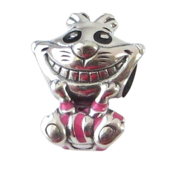 Pandora Disney Alice in Wonderland Cheshire Cat SS .925 Charm 798850C01 - Picture 2 of 7